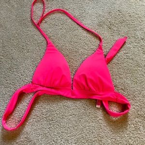 Pink bikini top